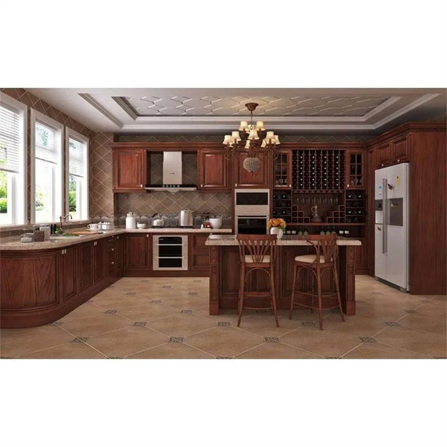 Cbmmart Custom Design Ready to Assemble Solid Wood Kitchen Cabinet