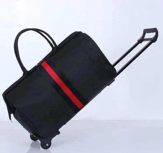 V260 Fashion Brand Design Foldable Waterproof Duffel Travel Trolley Bag Luggage for Men and Women