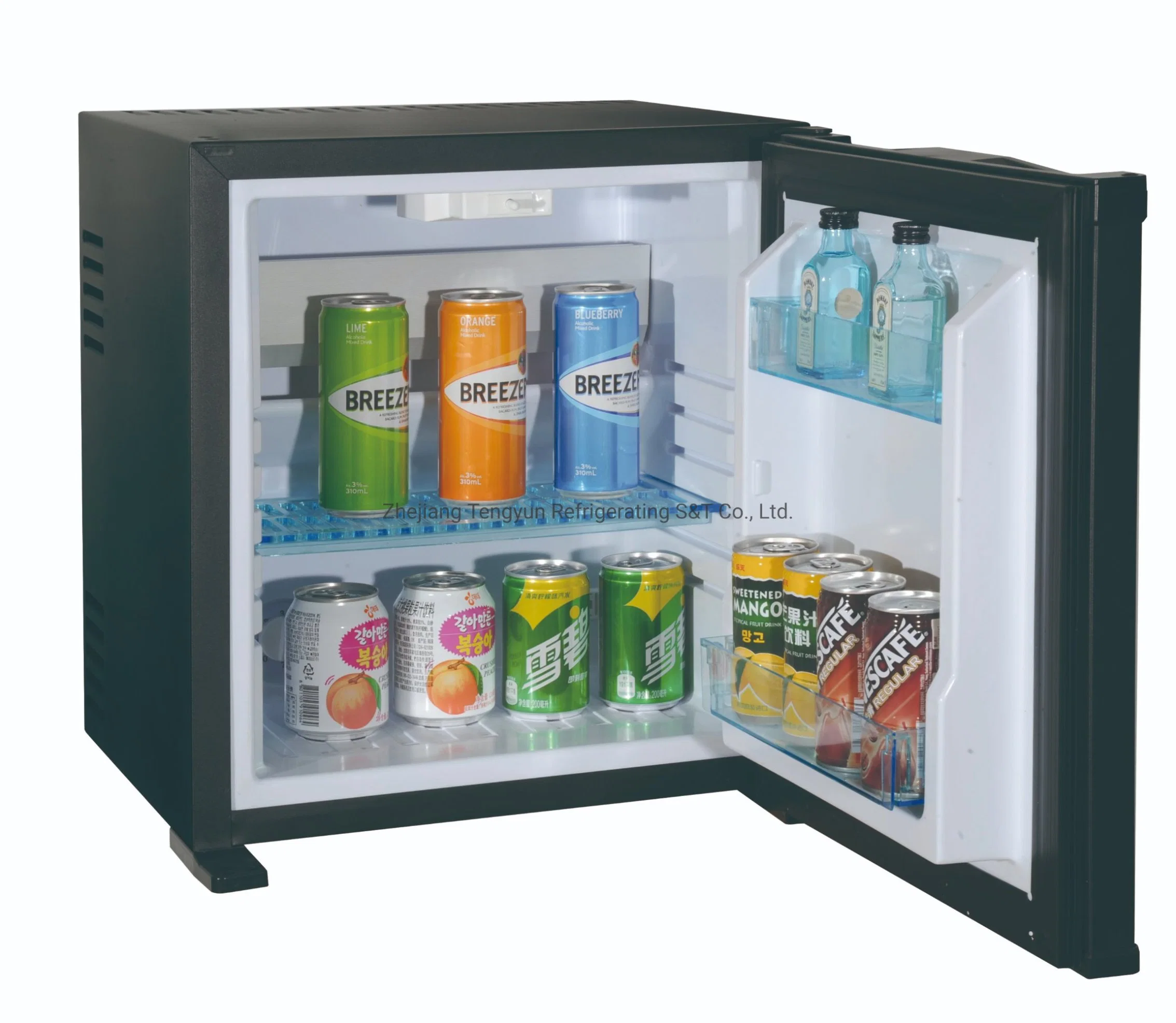 Counter Top Locking Mini Display Cooler Glass Door Refrigerator