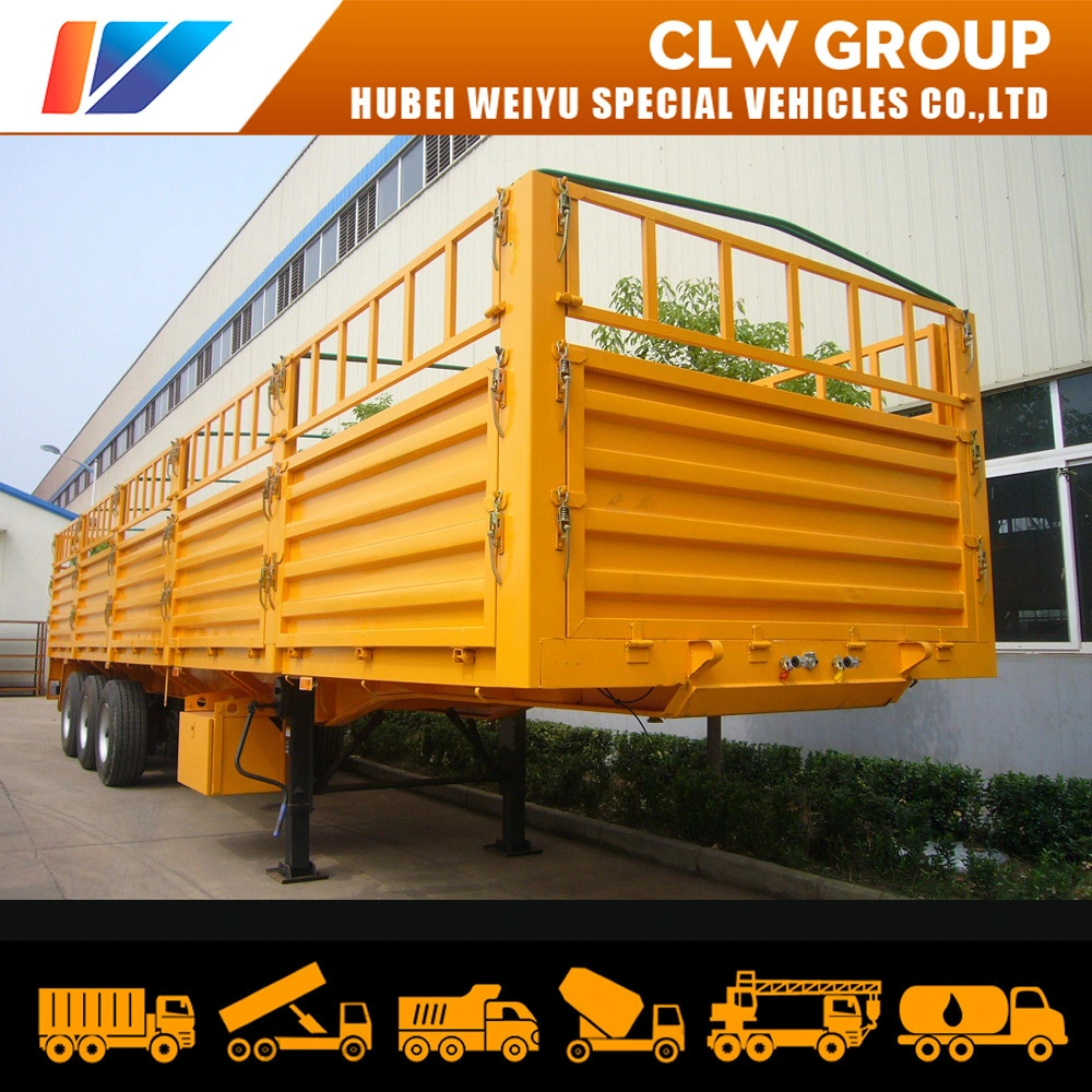 Hot Sale Heavy Duty Bulk Cargo Transport Trailers Big Volume Cattle Livestock Transportation Trailer