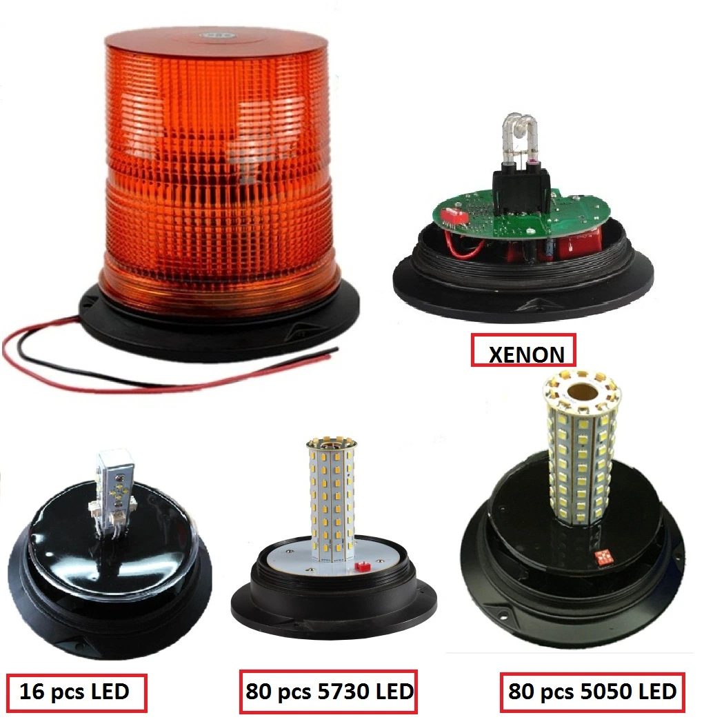 Heavy Duty Mining Vehicle DC12-48V White Xenon Emergency Strobe Light Metal Base Strobe Flashing Warning Lamp Wl27