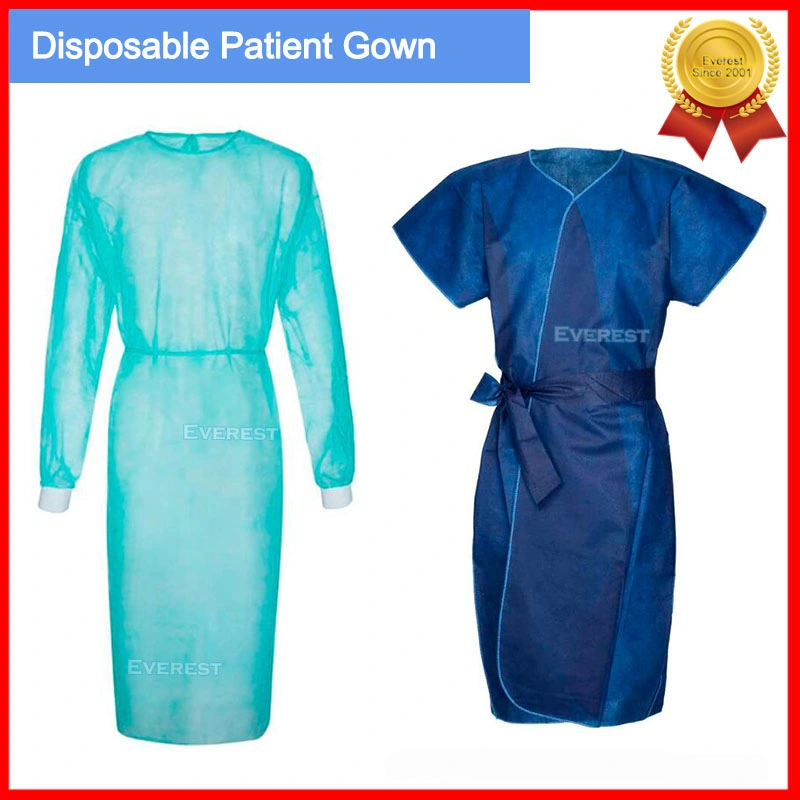 Uso hospitalario Médico Hospital estéril impermeable Protector quirúrgico médica estándar Nonwoven Bata bata quirúrgica desechable