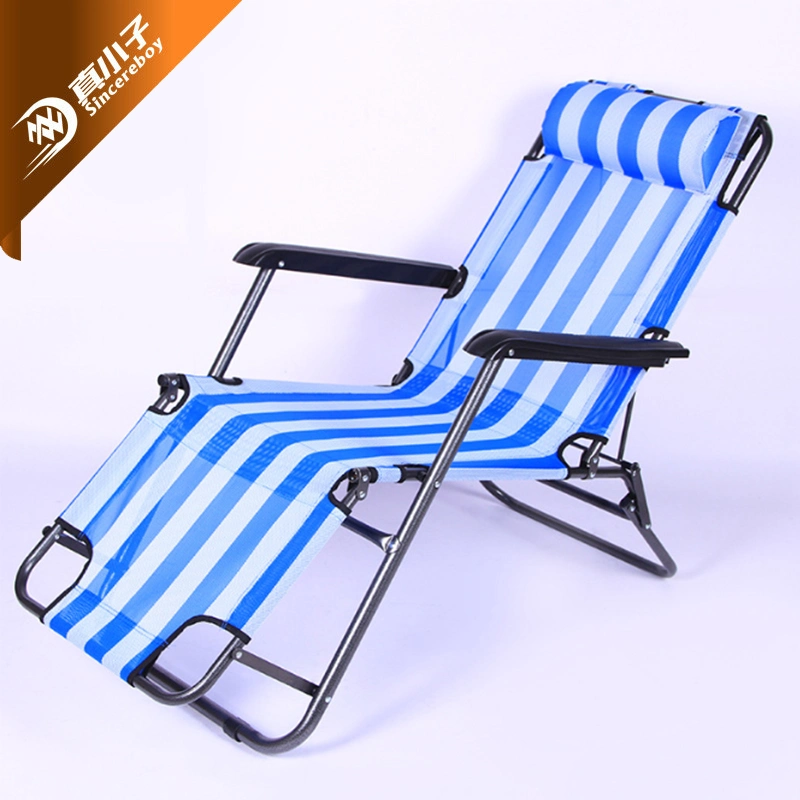 Sillón de pesca ajustable de hierro metálico fácil de llevar Playa plegable de aluminio Silla de camping