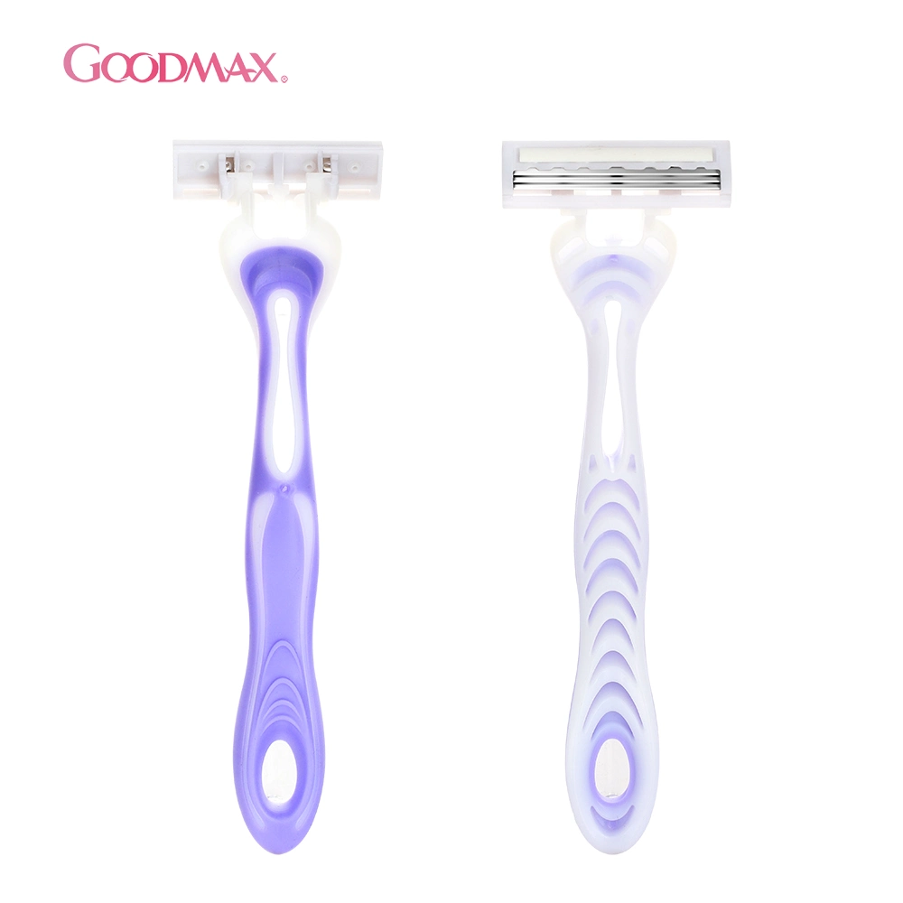 Triple Blade Disposable Shaving Razor Blade for Lady (High quality/High cost performance )