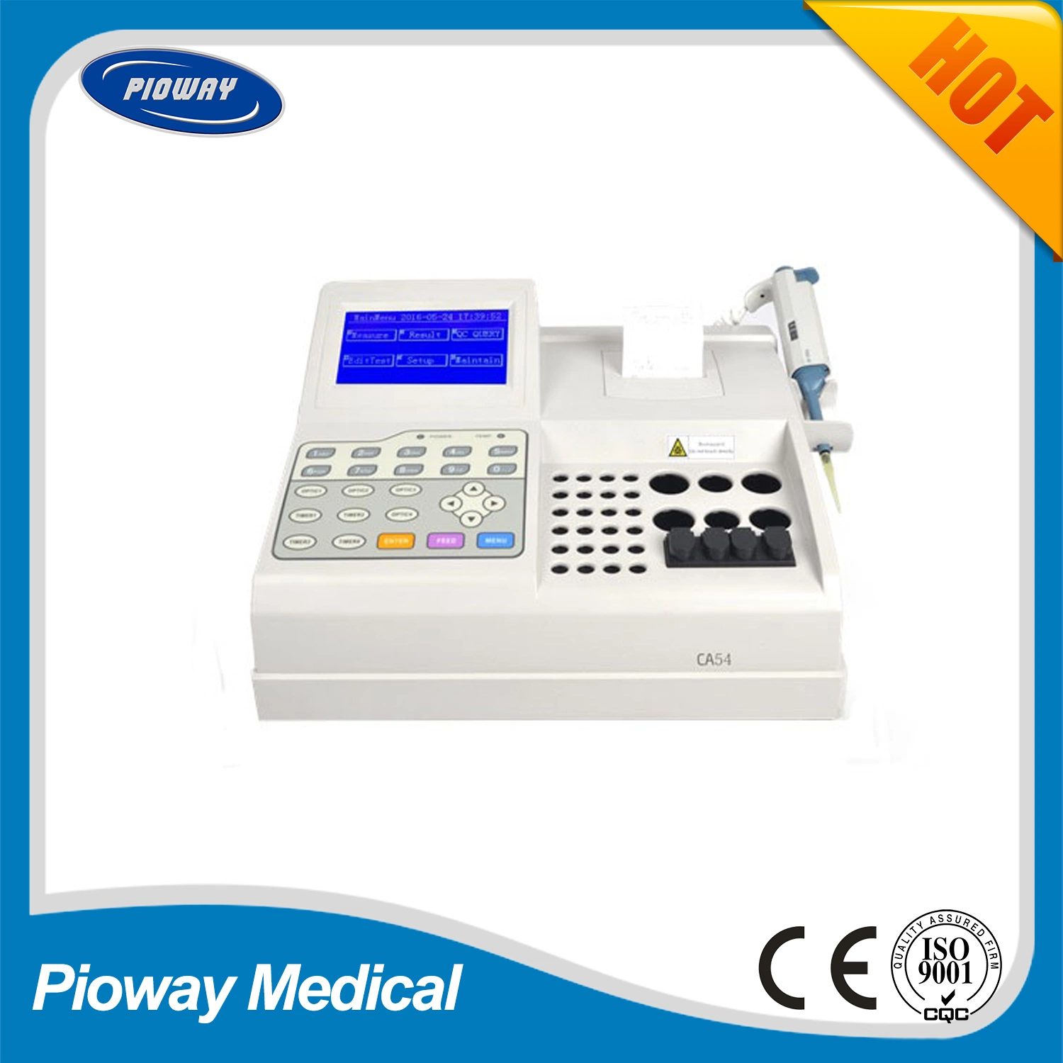 Laboratório e equipamentos hospitalares 4 Channel analisador de coagulação do sangue (CA54)