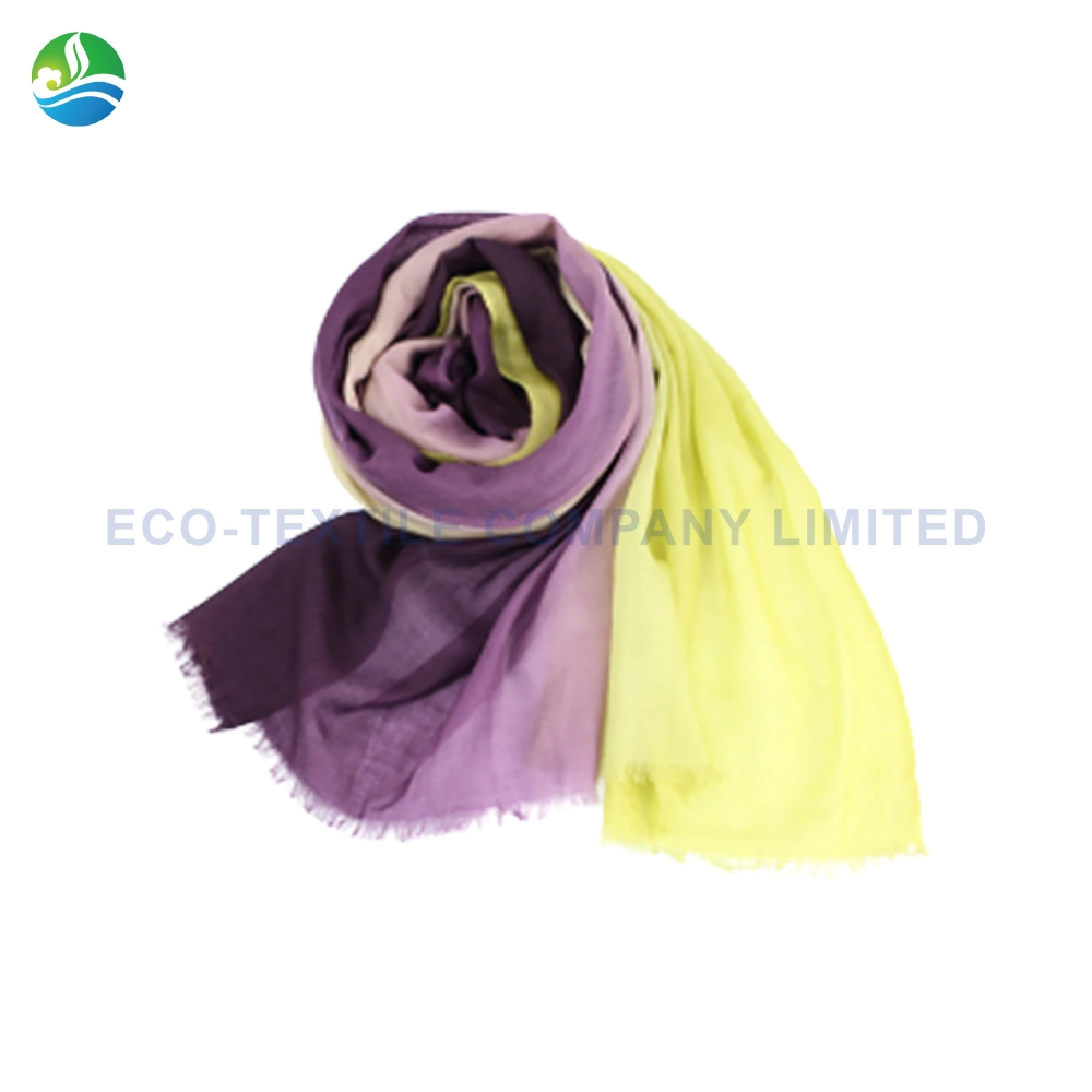 Spring/Automn/Winter Fashion Solid Gradient Color Wool Yak Hair Lady Skin Friendly Scarf