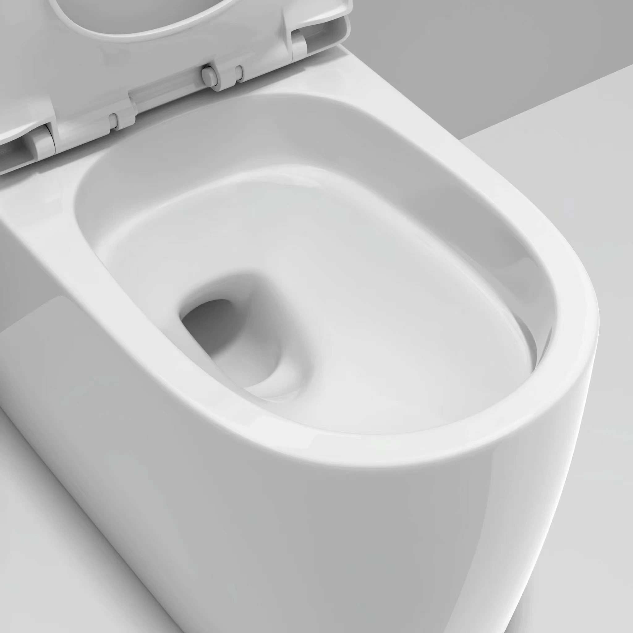 2023 Chaozhou Sanitary Ware S-Trap Water Saving One Piece Siphonic Toilet with Slow Down Seat Cover White Color Household Water Closet