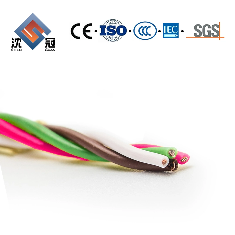 Shenguan 4 Core PUR Jacket Bucket Wheel Flexible Control Cable for Robot Electric Cable Special Thermoplastic Insulation Shield Robot Cable