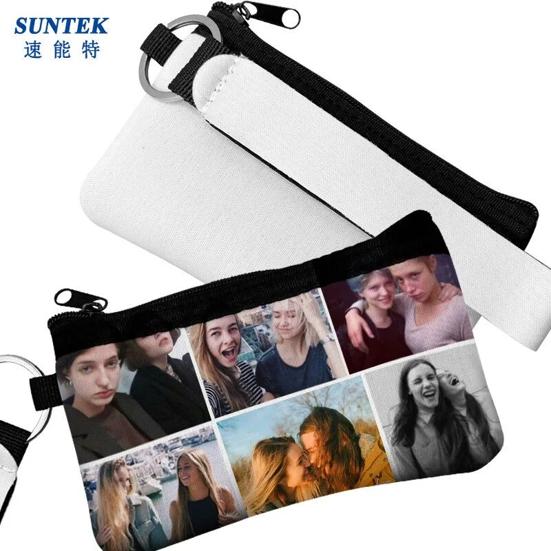 Neue Wasserdichte Neopren-Münztasche Fashion Sublimation Wallet White Blank