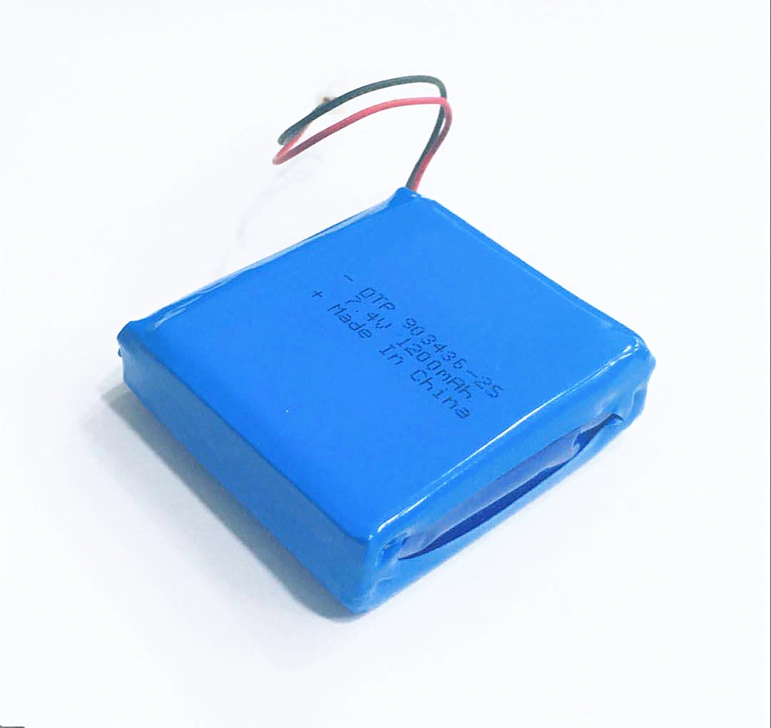 Kc Lithium Polymer Battery Pack Dtp903436-2s 7.4V 1200mAh Rechargeable Battery