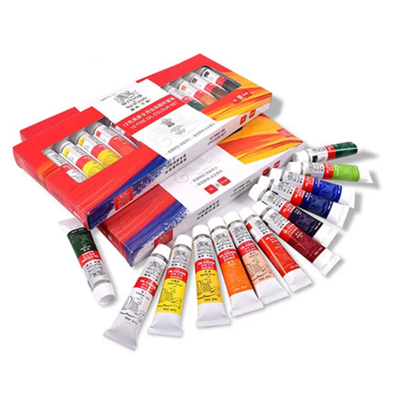 Artist Professional Aluminum Tube Oil Color Paint Set for Art Supplies