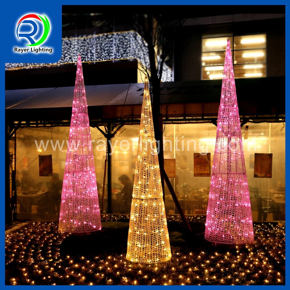 ديكور مهرجان الحدائق Decormation عيد الميلاد ضوء LED شجرة عيد الميلاد