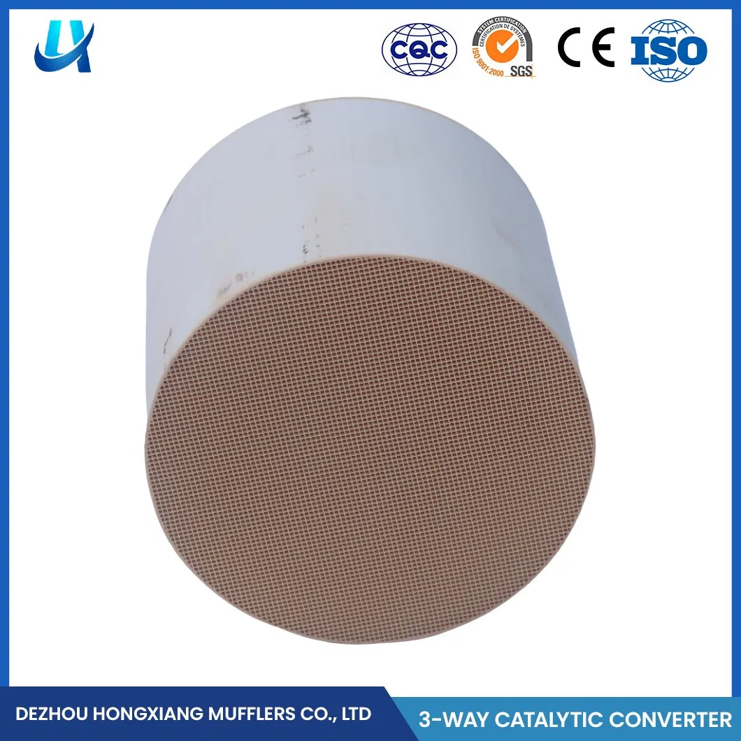 Hongxiang Metallic Catalyst Carrier China Straight Pipe Catalyst Factory OEM Customized Long Life Honeycomb Ceramic Catalyst Carrier