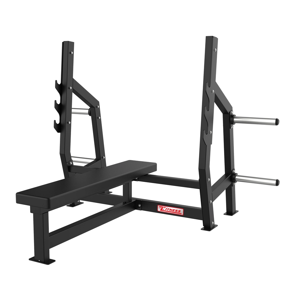 Custom Logo Commercial Gym Flat Bench Press Training Fitness Gym Power Rack Weight Lifting Rack Bench Press