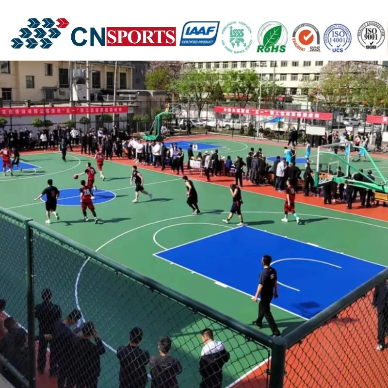 SI-PU Synthetisch Sportplatz Bodenbelag Material Basketball Courts Beschichtung Bodenbelag System