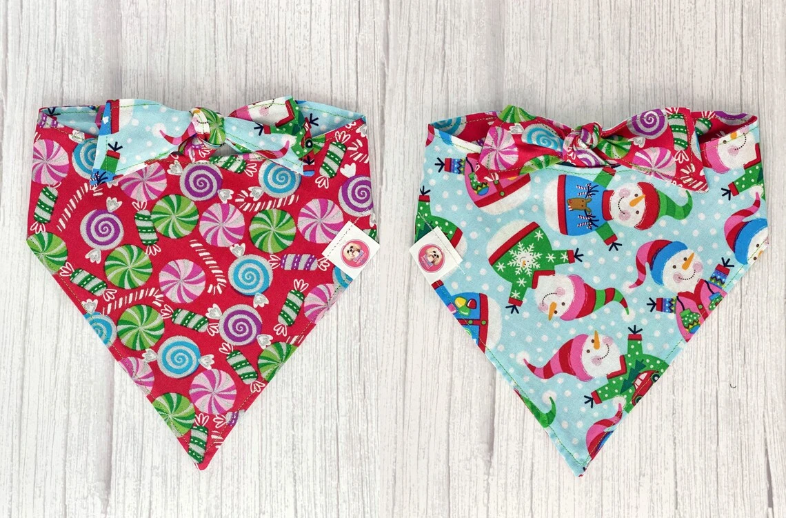 Hanyang Free Design Custom Printed Pet Polyester Pattern Triangle Scarf Dog Bandana