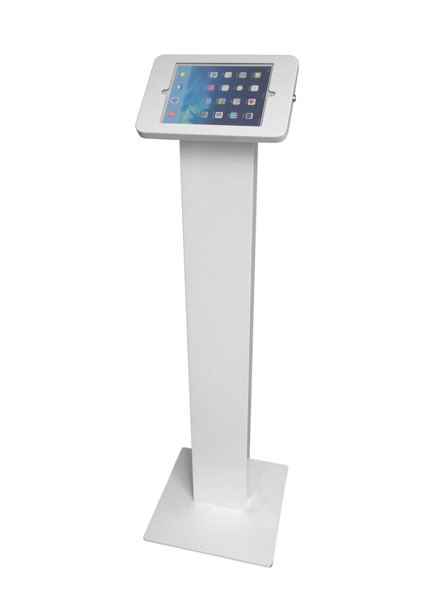 Freestanding iPad Kiosk Stand Enclosure with Lockable Mechanism Design