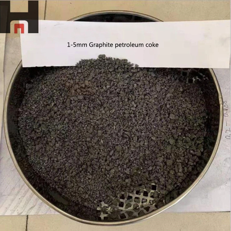 Size 3-8mm Recarburizer Fundigraf Fe-Nodular Graphite Petroleum Coke