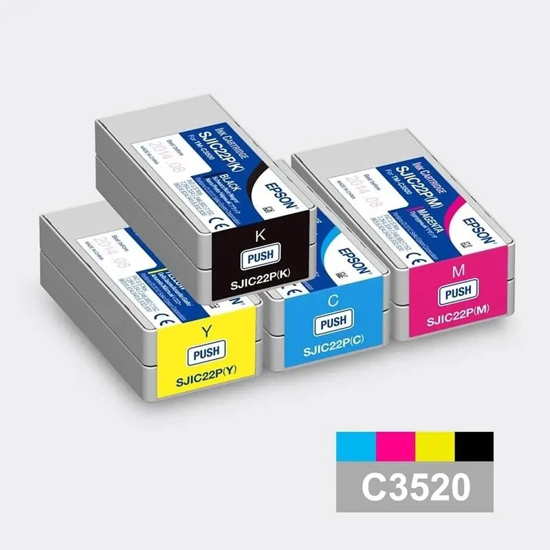 مستشفى طابعة الملصقات المكتبية المتعددة الألوان Epson TM-C3520 TM-C3500 TM-C3000 سوق الأحذية المنزلية