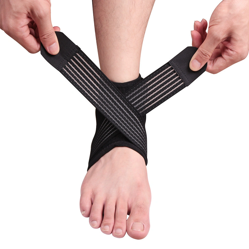 Adjustable Skin Touch Elastic Ankle Pad Guard Pressure Binding Foot Care Ankle Brace Support