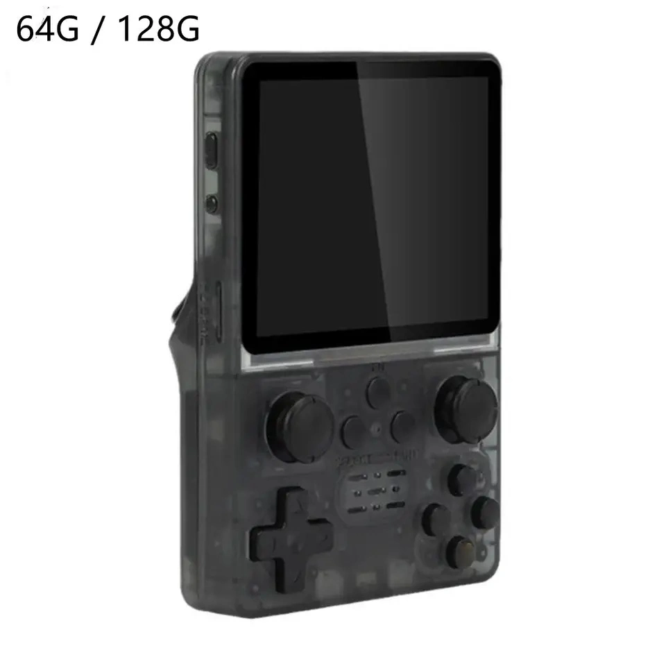 Handheld Powkiddy R35s Portable Game Console with 3.5-Inch IPS Screen Dual Rocker Games Kid's Gifts