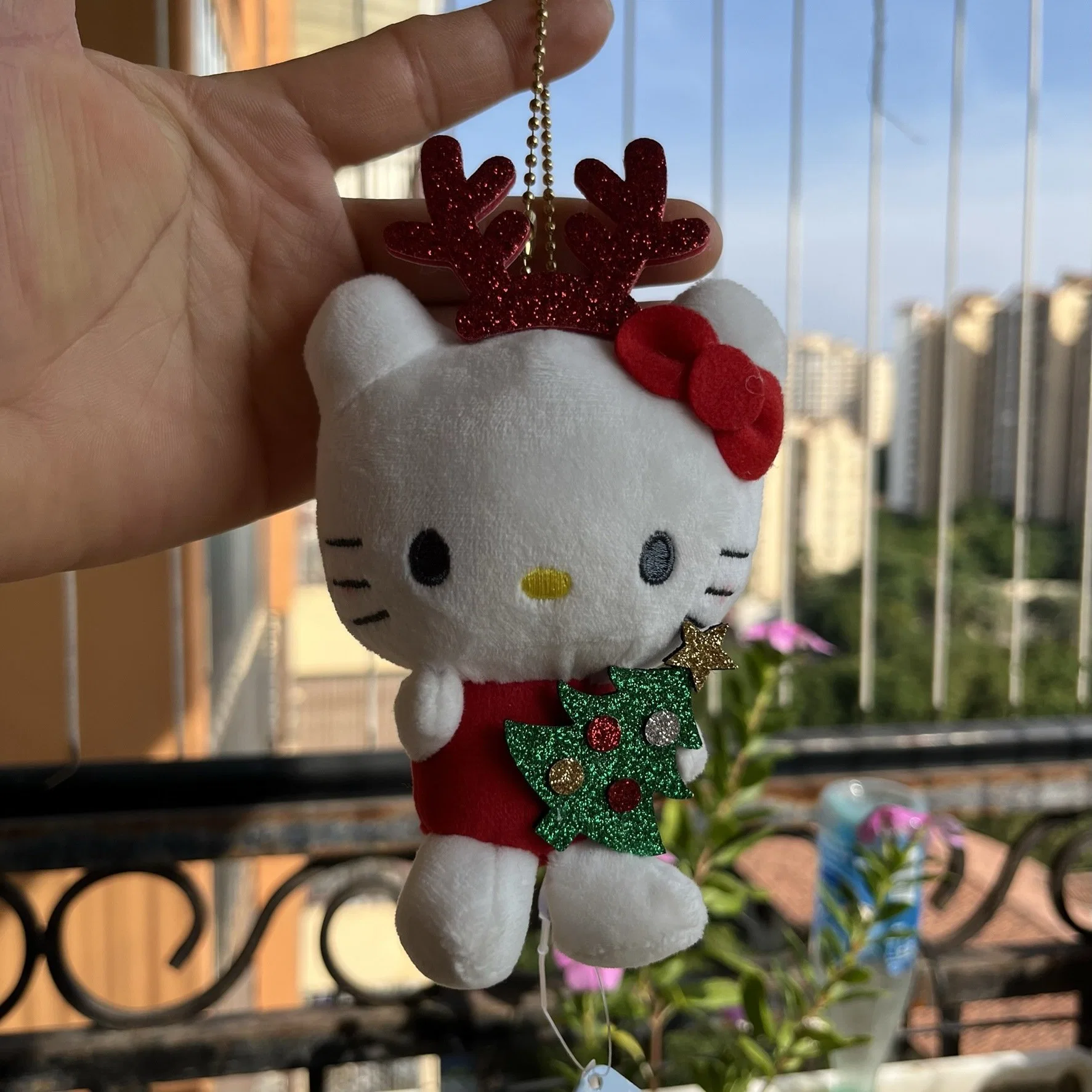 Sanrio Hello Kitty Cinnamoroll Christmas Disguise Plush Pendant Kuromi My Melody Stuffed Toy