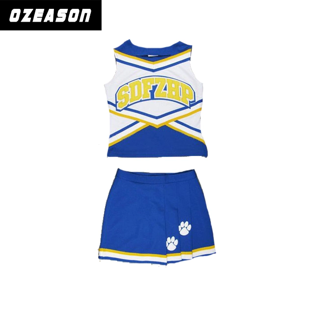 Factory Cheap Wholesale/Supplier Women Cheer Costume for Basketball Competition Blank Color Cheerleading Uniform