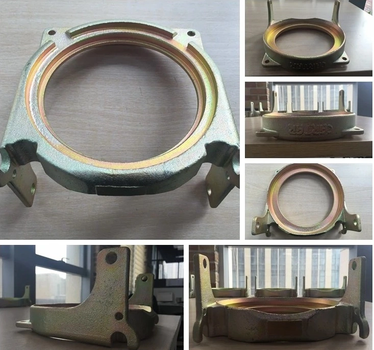 Kundenspezifischer Wasser Glas Investment Casting Carbon Stahl Hub für Tor Rollenlager