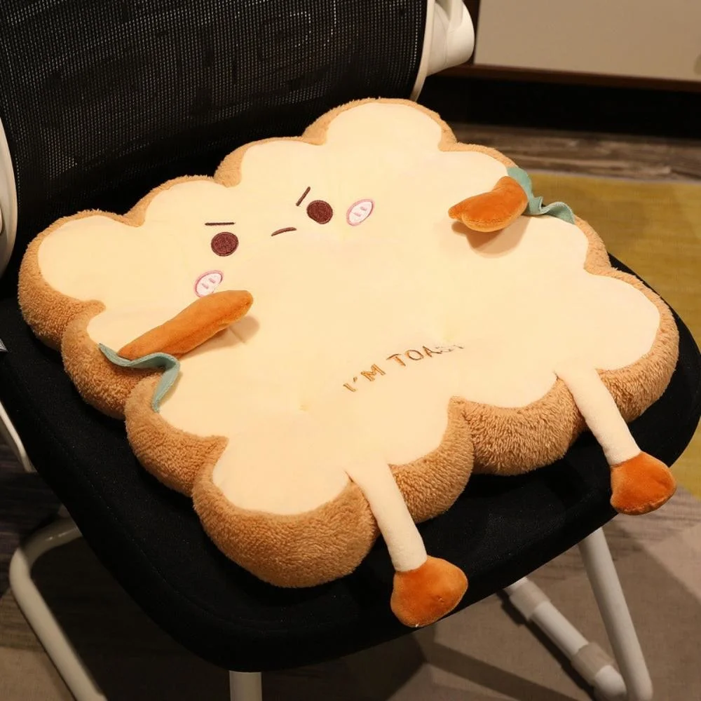 Soft Stuffed Pillow Cushion Chair Simulation Toast Bread Shape Seat Decoration Wbb20662