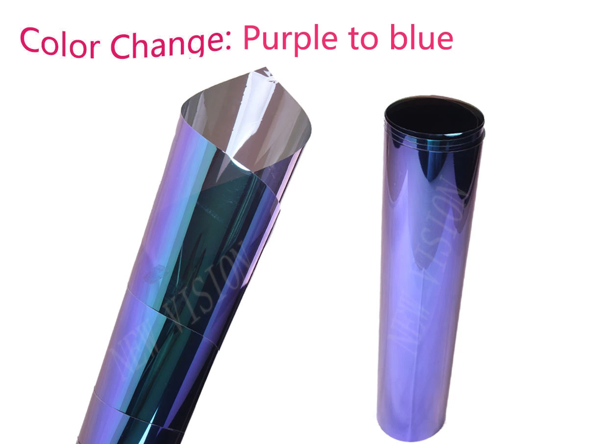 Cores de alta qualidade Purple Chameleon Car Solar Window Film
