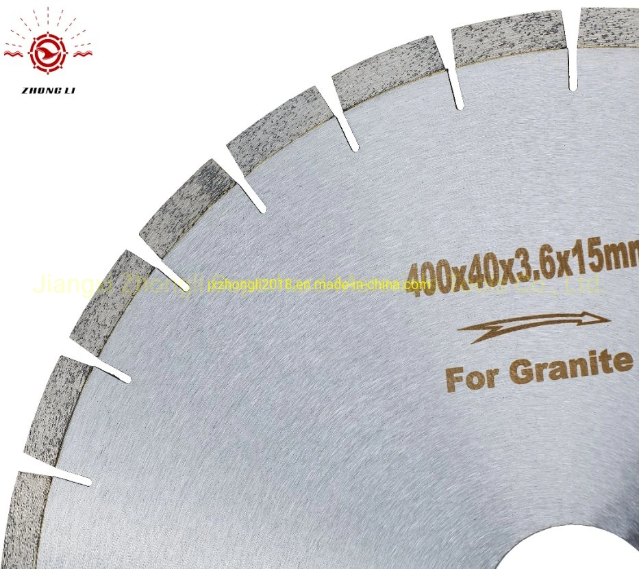 400mm Zhongli melhor qualidade de lâmina de serra de granito silenciosa