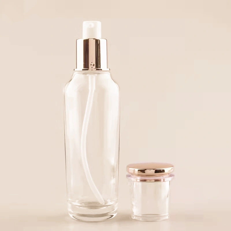 40ML 100ml 120 ml vaso Set cosmético Crema Humectante Loción Botella de cristal líquido tarro de crema de vitrina de cristal de la Fundación de suero de utensilio Vitrina Beauty Pack