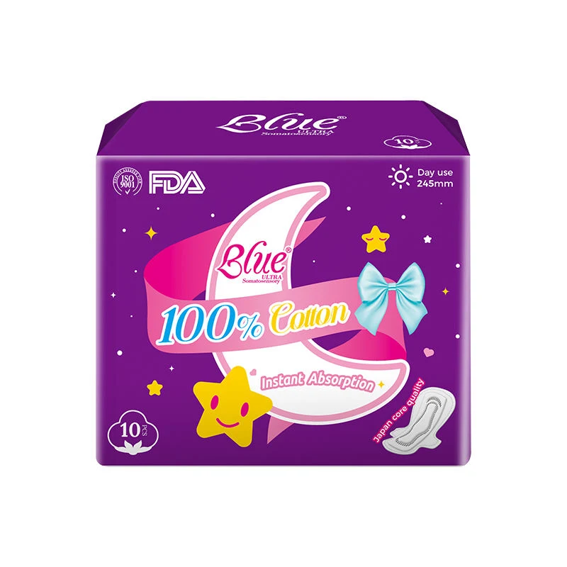 Período menstrual feminino descartável Pads Higiene da senhora Higiene sanitária ultra fina Guardanapo