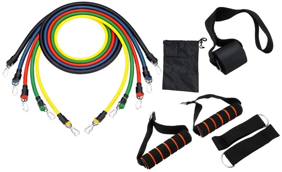 New Design Comfortable 11 Piece Fabric Resistance Band Sets