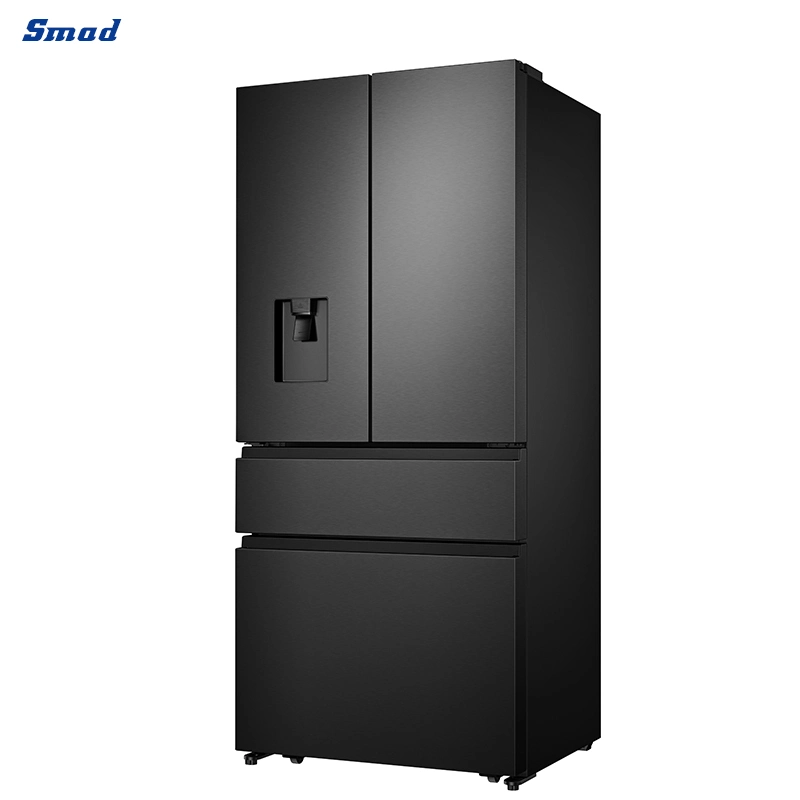 Smad 22.5 Cu. FT 632L Large Capacity Big Chill Kitchen Appliance Drawers Water Dispenser No Frost French Double Door Bottom Freezer Refrigerator for Home Use