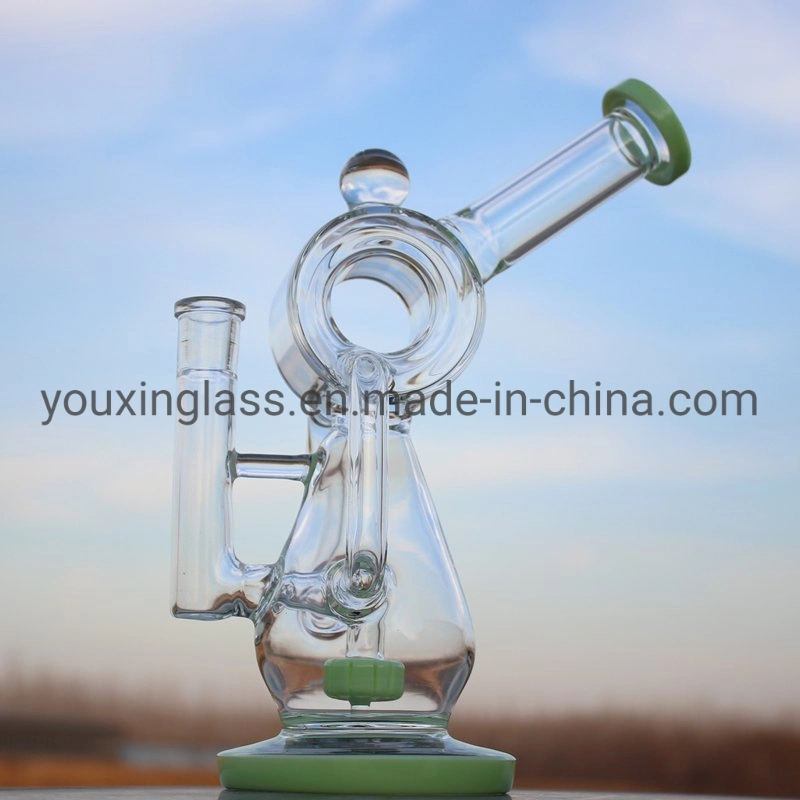 Wholesale/Supplier Recycler Bubbler Colorful Glass Smoking Water Pipe DAB Oil Rig