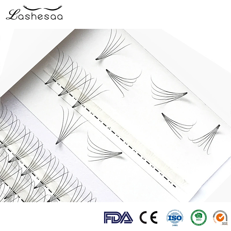 La Chine Mengfan 26mm coups de fouet Fabricant Volume sous étiquette privée seule Lash Fournitures d'extension Extension de cils Vison individuels court ventilateurs pré fait racine