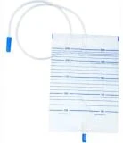 2000ml Cross Valve Disposable Urine Drainage Bag with T-Valve