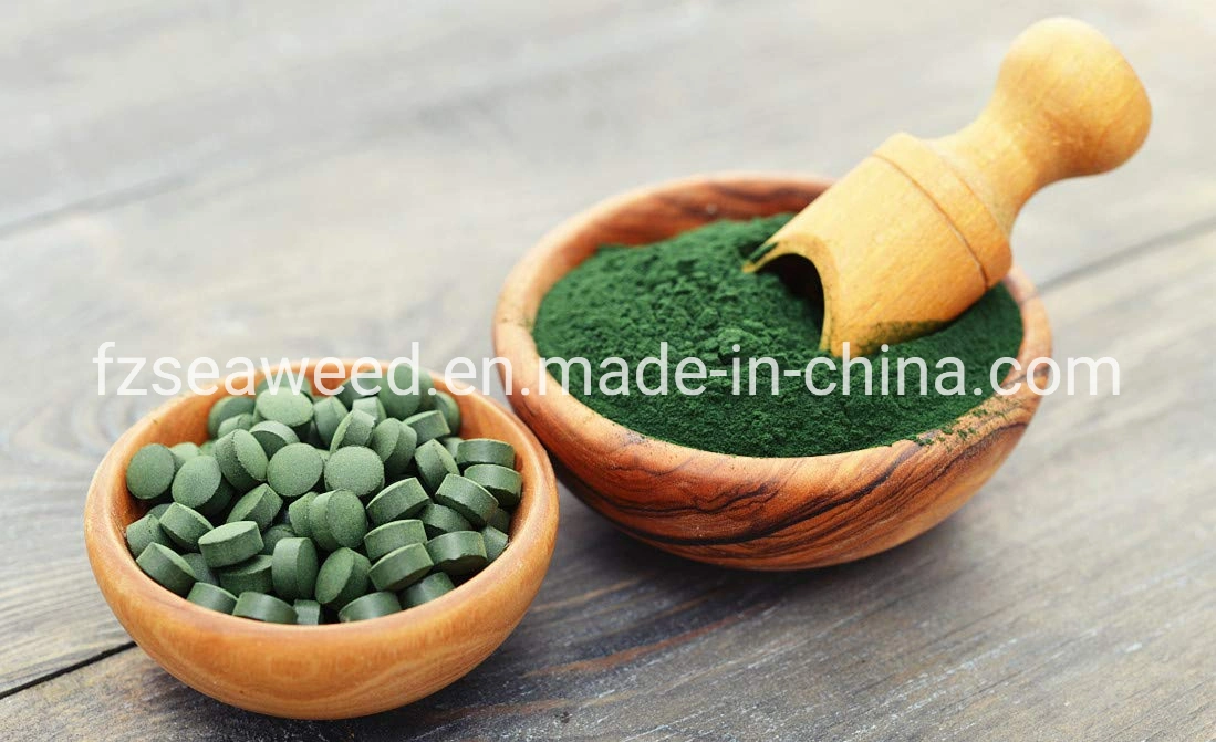 Factory Supply 100% Pure Organic Green Spirulina Tablet