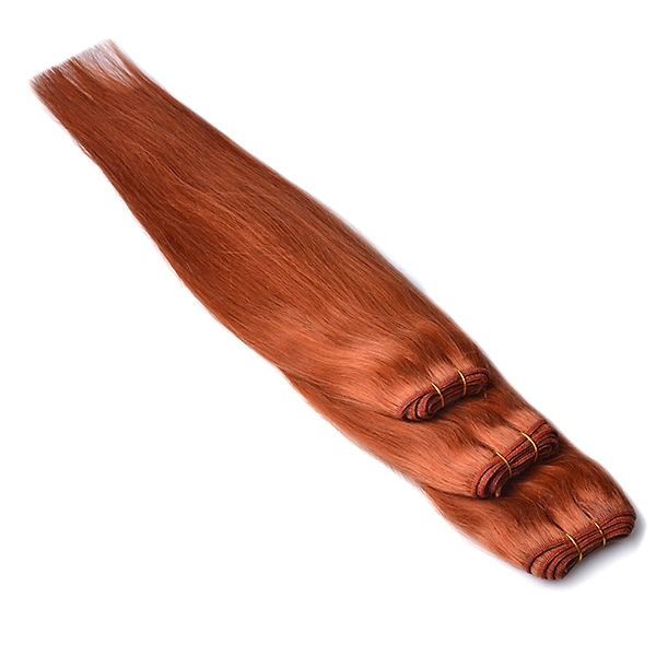 27# Light Brown Straight Human Hair Weaves 1PC Hair Weaving Bundle 5A Thick Machine Weft Double Wefted Hair Promotion 18" ~ 24"