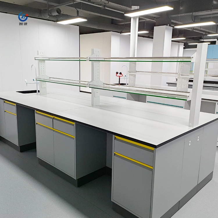 Chemestry Laboratory Island Work Benches Furniture with Storage Sink