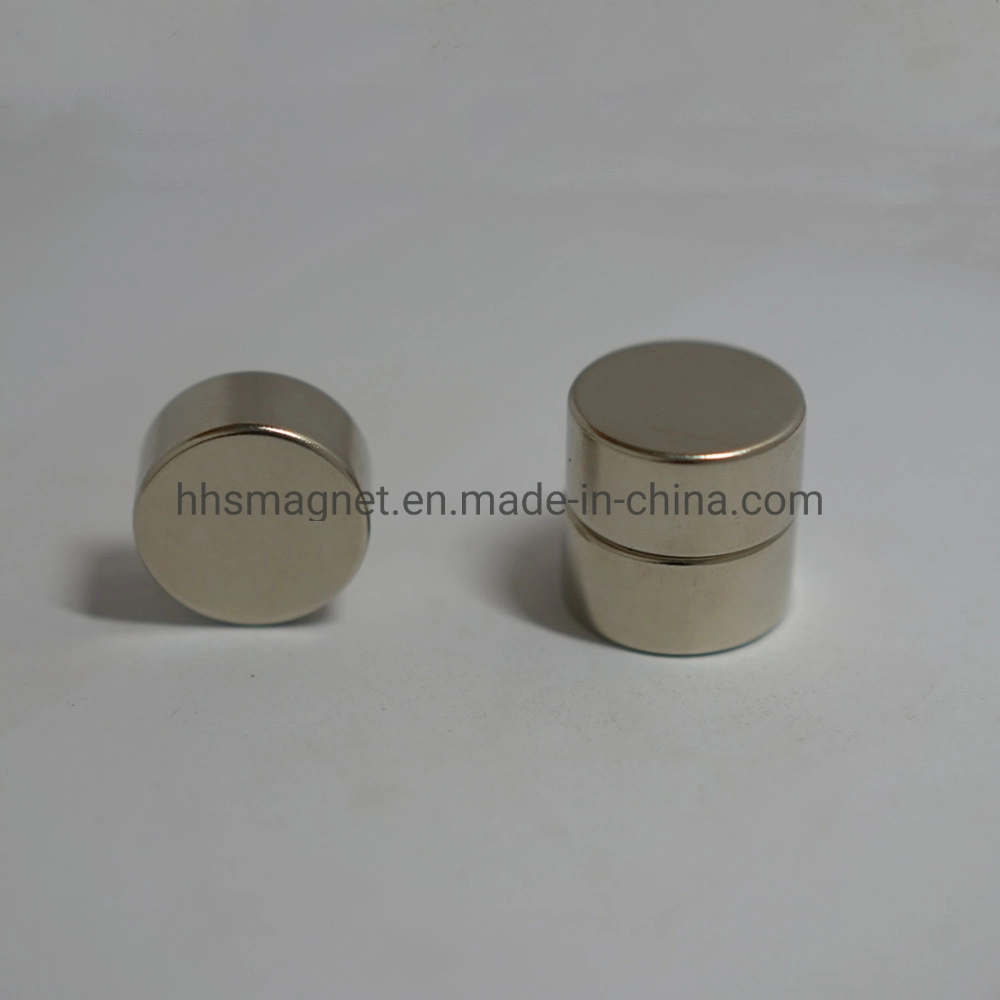 Powerful Sintered Neodymium Cylinder Permanent Magnet Nickel Coating Magnetic Cylinder