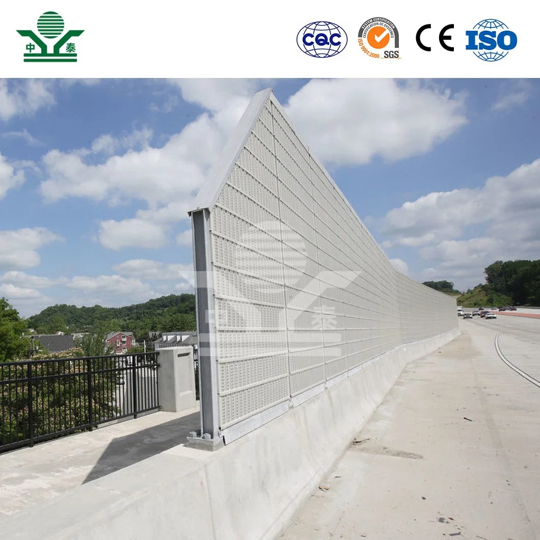 Zhongtai Sound Proof Fence Panels Original Factory Sound Proof Barrier 2460*500*80mm Viaduct Sound Barrier