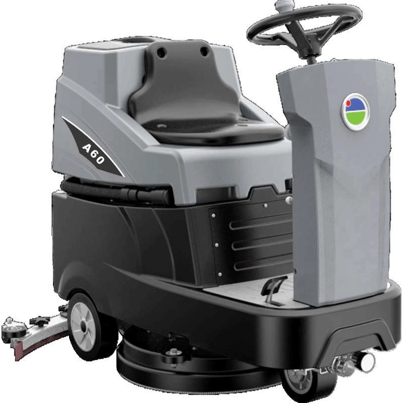 Blue Color Mini Compact Cleaning Equipment طاقة البطارية القيادة التجارية على الأرض سكاير مصنع ورشة العمل