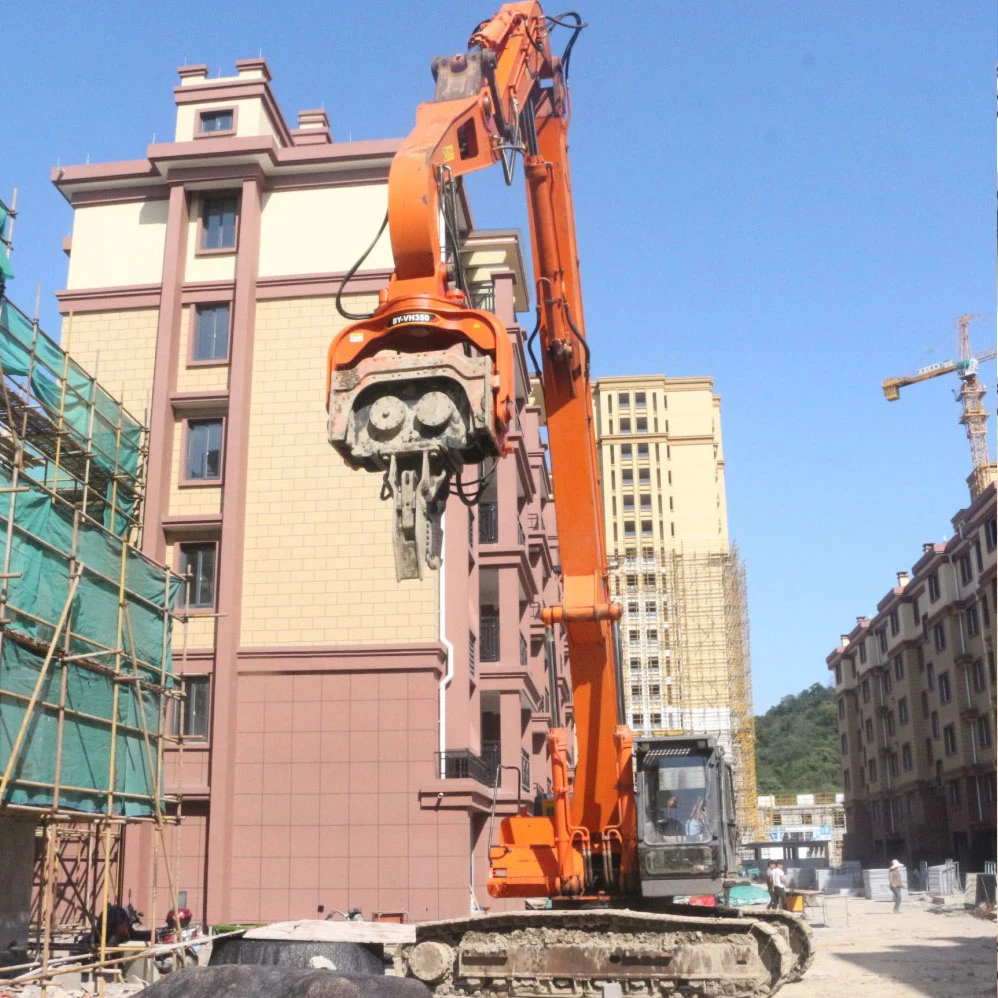 Excavator Pile Hammer Attachments Hydraulic Vibratory Vibro Driver for Z Type Pile