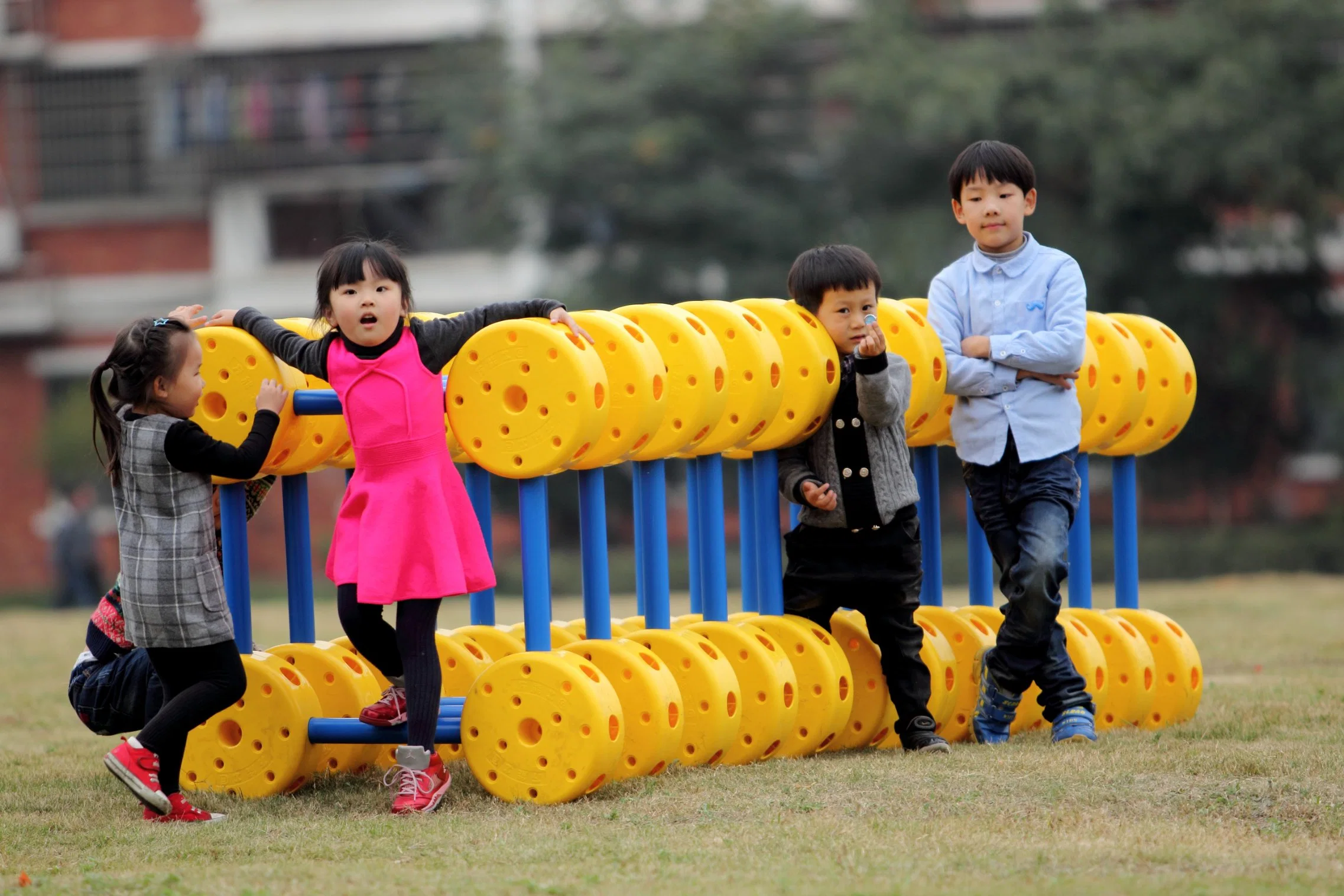 Equipo de alta calidad Zona de juegos al aire libre Juego para niños túnel de mano