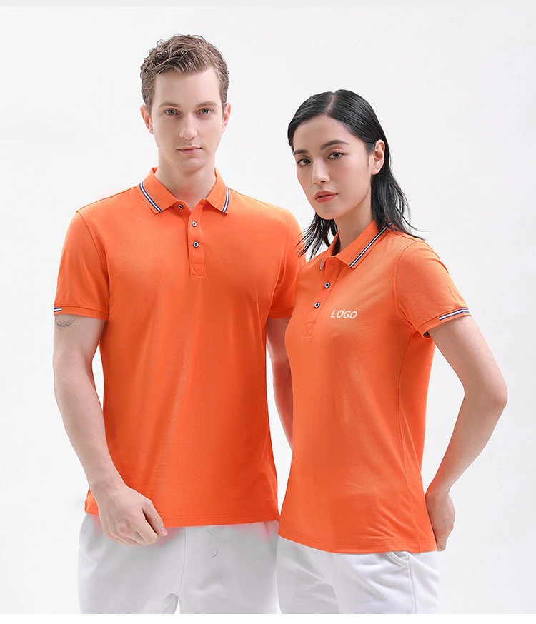 High quality/High cost performance Men&prime; S Golf Custom Embroidered Pique 100% Cotton Fabric Solid Color Polo Shirt