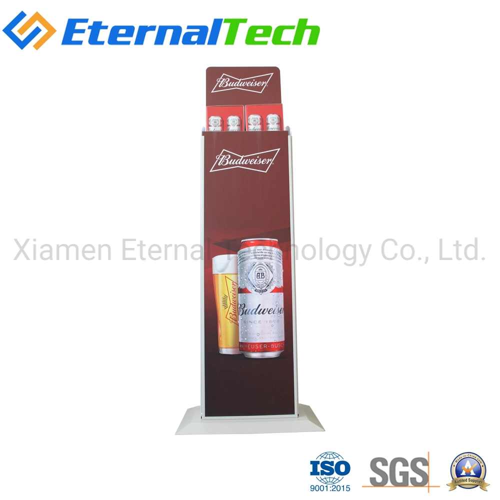 ISO Vertical Vendor Rack Spring-Loaded Beverage Beer Dispenser Automatic Products Push up Stand