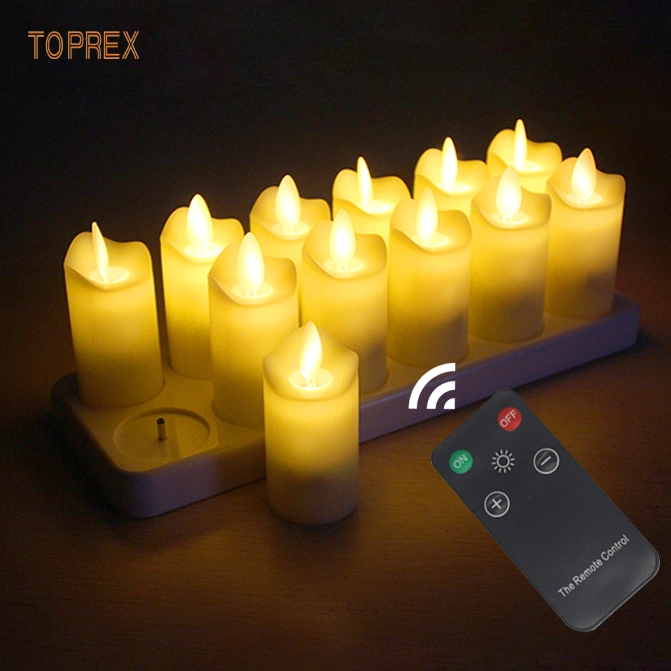 Quality Wholesale/Supplier Unique Chargeable LED Mini Tea Christmas Candle Lights with Remote Controller