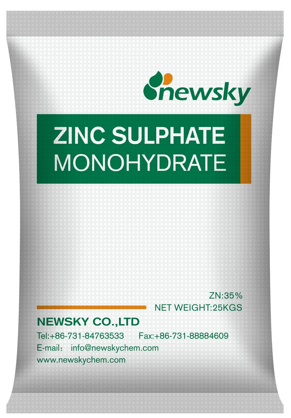 Fertilizante de elemento de traço aditivos de alimentação animal Inorganic Chemical Nutrition Enhancer Sulfato de zinco monohidratado